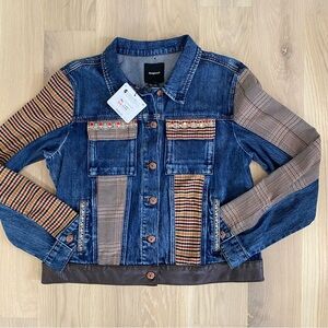 Desigual Women's Multicolor Patchwork Denim Jacket